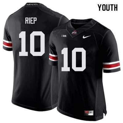 NCAA Ohio State Buckeyes Youth #10 Amir Riep Black Nike Football College Jersey FAK8145OF